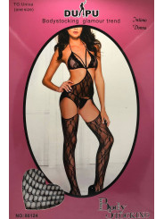 Bodystocking Nero semi aperto