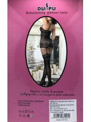 Bodystocking Nero in Pizzo con Calze Misura unica