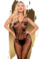 Bodystocking a Rete con Dettagli Fiocco