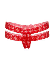 Perizoma in Pizzo Floreale Lucy Crotchless Thong Panty