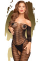 Bodystocking Velato con Cavallo Aperto