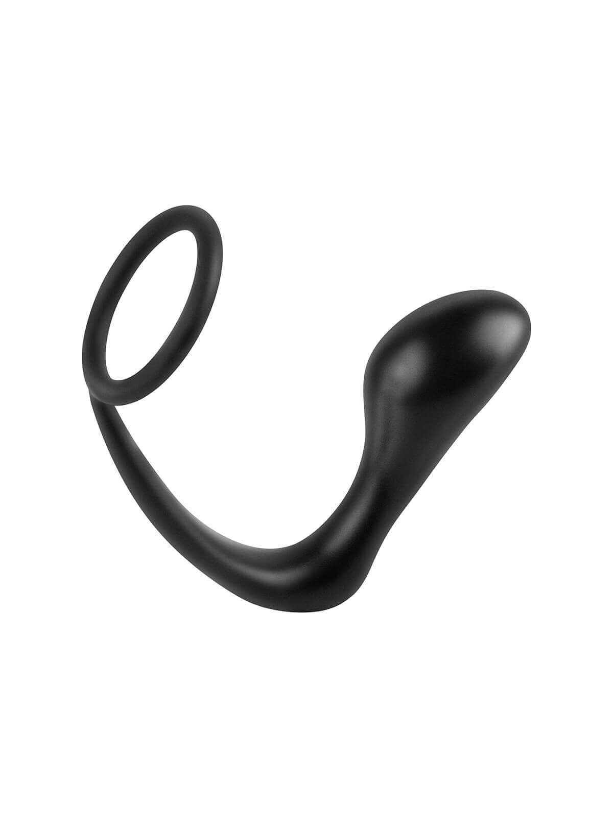 STIMOLATORE PROSTATA ASS-GASM COCKRING PLUG BLACK