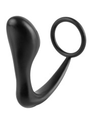 STIMOLATORE PROSTATA ASS-GASM COCKRING PLUG BLACK