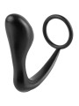 STIMOLATORE PROSTATA ASS-GASM COCKRING PLUG BLACK