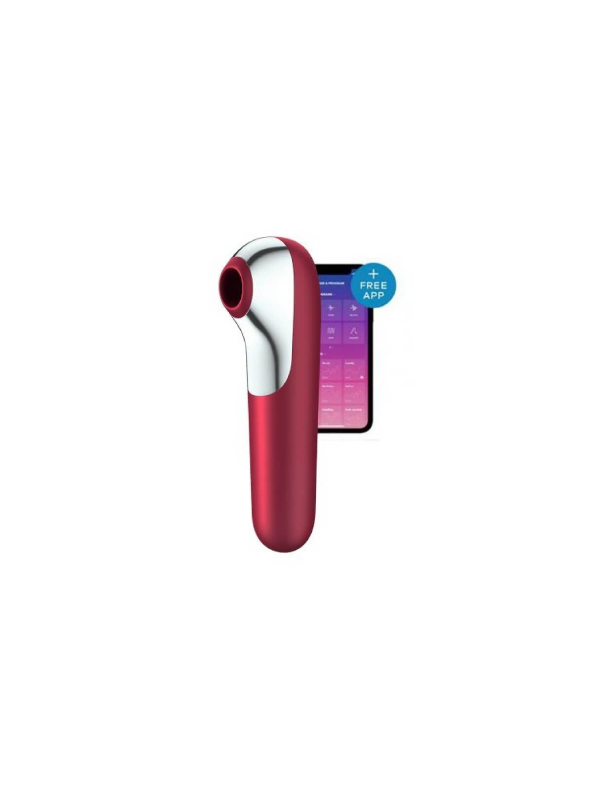 Vibratore Vaginale in Silicone Stimolatore Succhia Slitoride con App