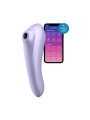 Vibratore Vaginale Doppio in Silicone Stimolatore Succhia Clitoride app