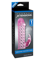 Guaina rabbit Fx Vibrating Couples Cage Pink