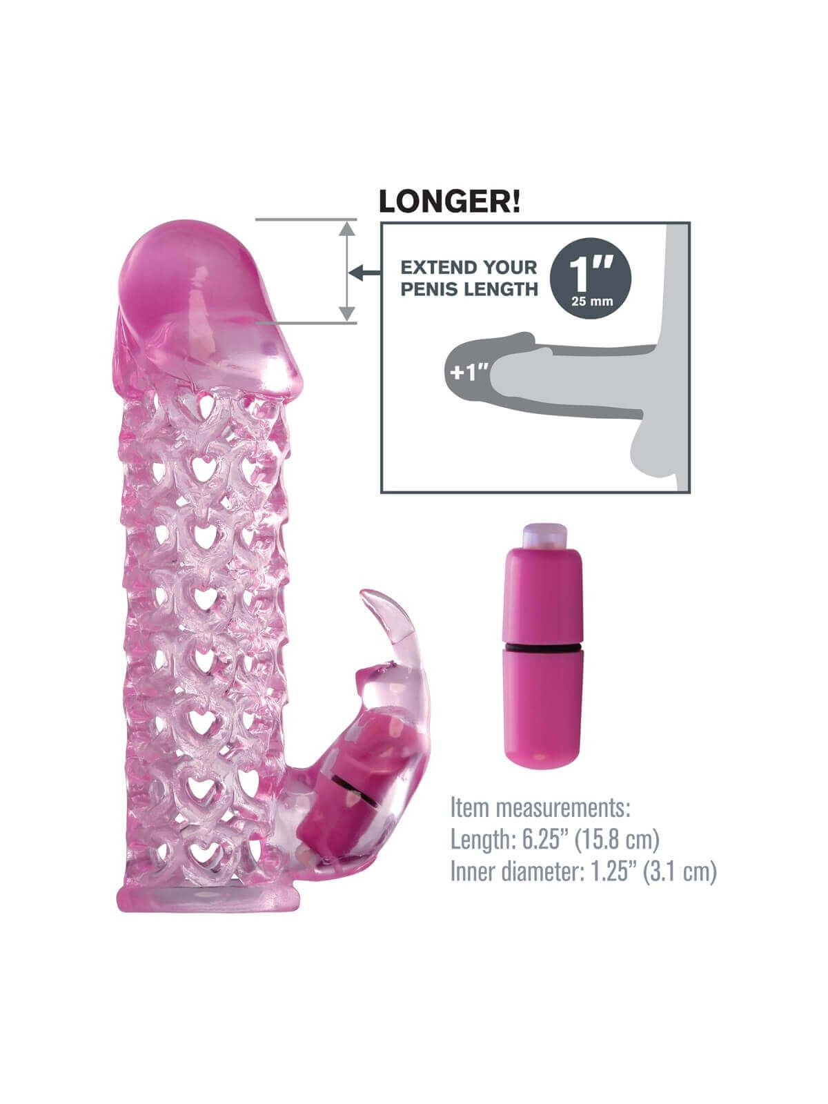 Guaina rabbit Fx Vibrating Couples Cage Pink