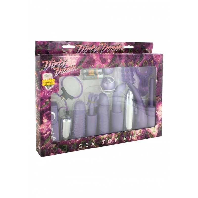 Dirty Dozen Sex Toy Kit Purple