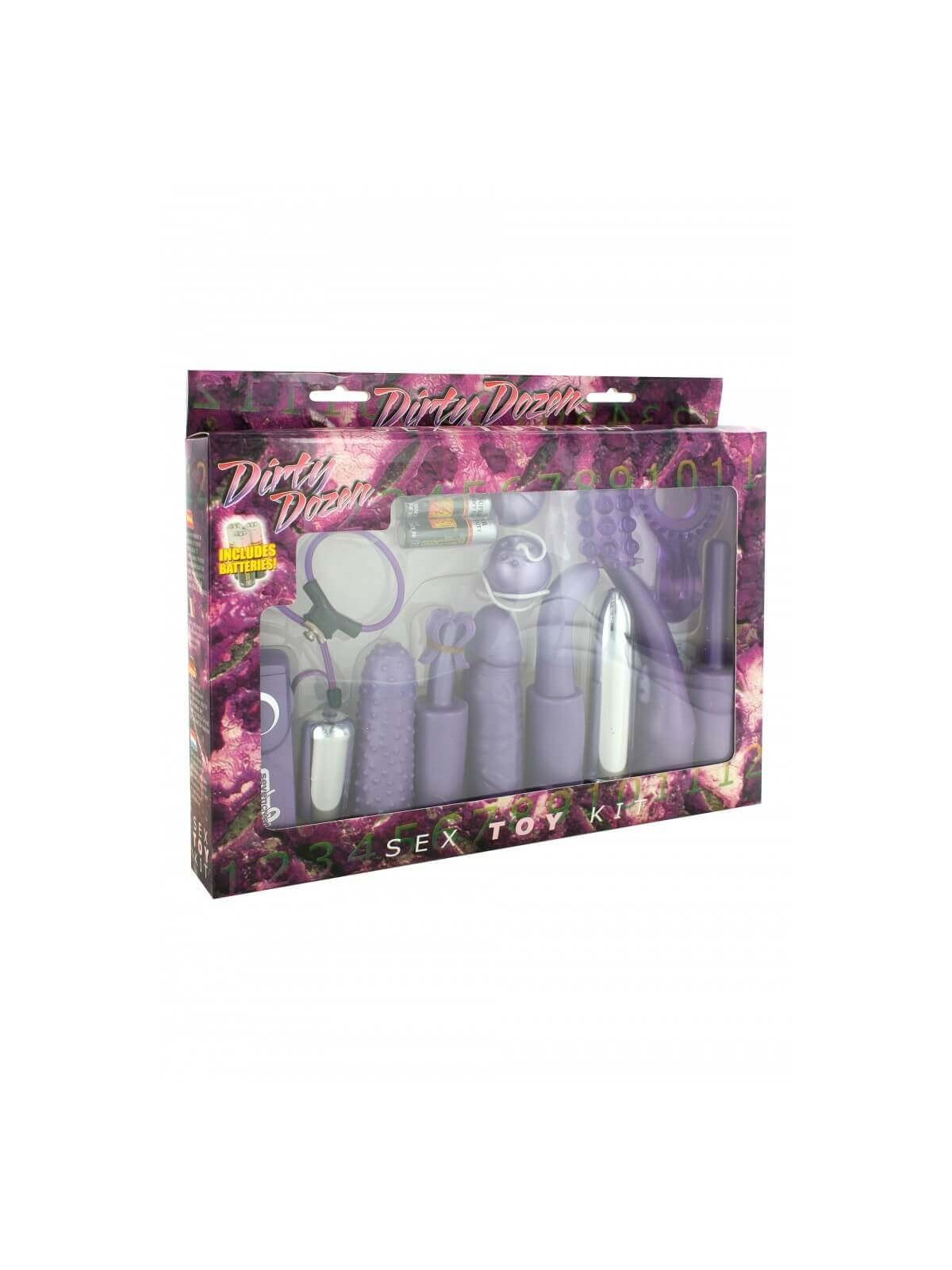 Dirty Dozen Sex Toy Kit Purple