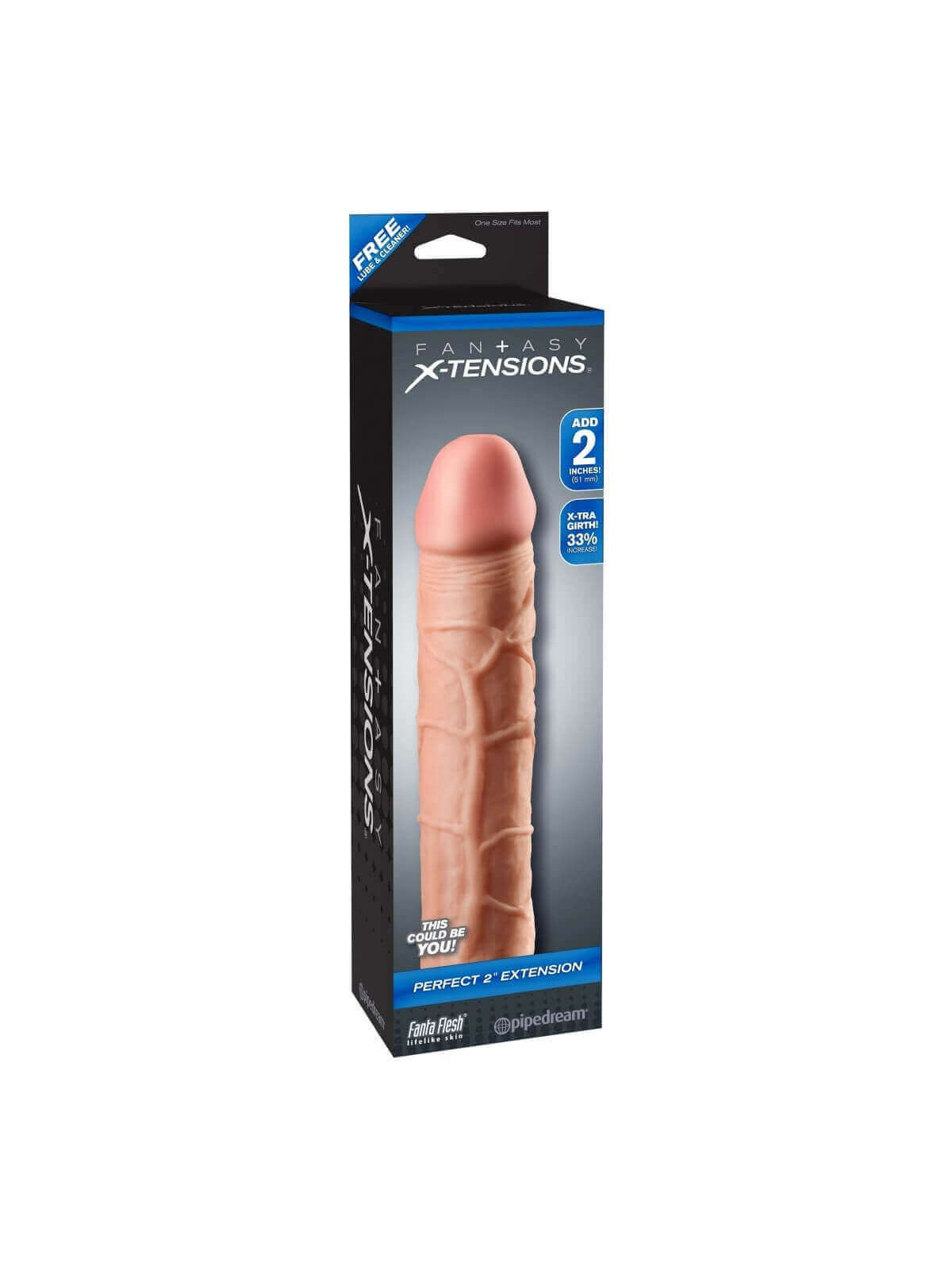 Mega Estensione Pene Fantasy X-Tensions Colore Caramello Brown