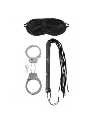 Set Bondage Manette Frusta e Maschera Nero