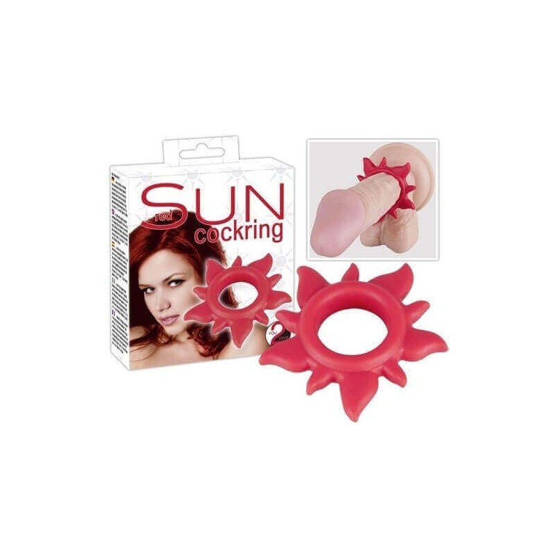 Anello per Pene Cockring Sun Rosso