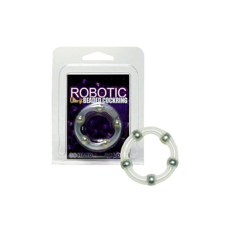 Anello per Pene Robotic Beaded  Cockring