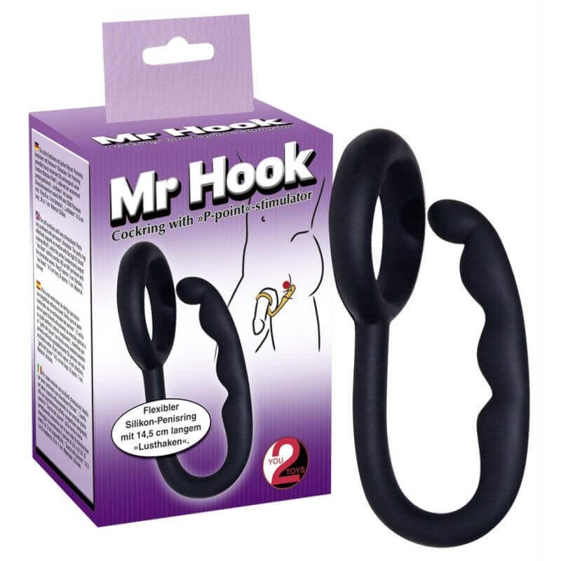 Anello Fallico + Plug Mr Hook