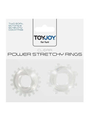 Anelli per Pene Power Stretchy Rings Clear 2Pcs