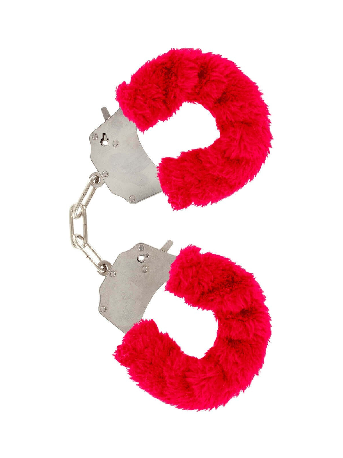 Manette in peluche color rosso,per giochi erotici