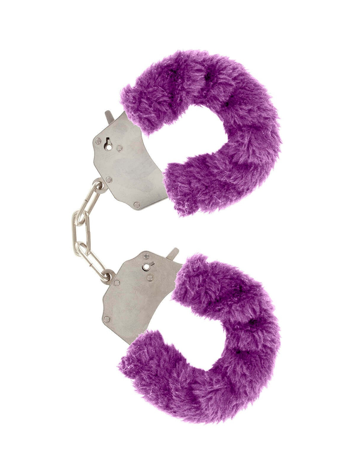 Manette in peluche color viola,per giochi erotici