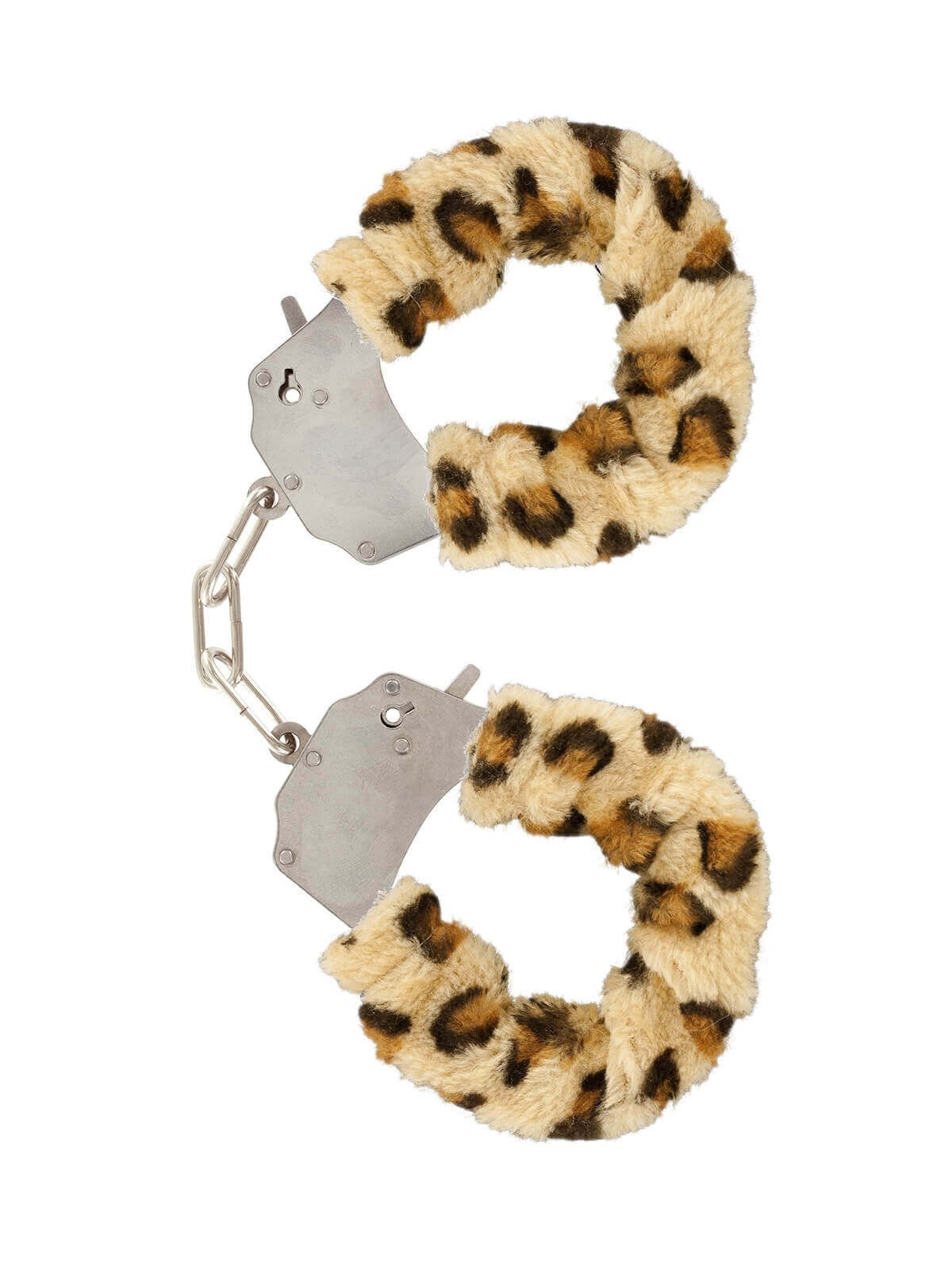 Manette in peluche color leopardo,per giochi erotici