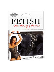 Manette Ff Beginners Furry Cuffs Black