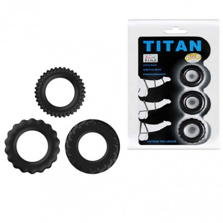 Kit anello Titan Cock Ring blu