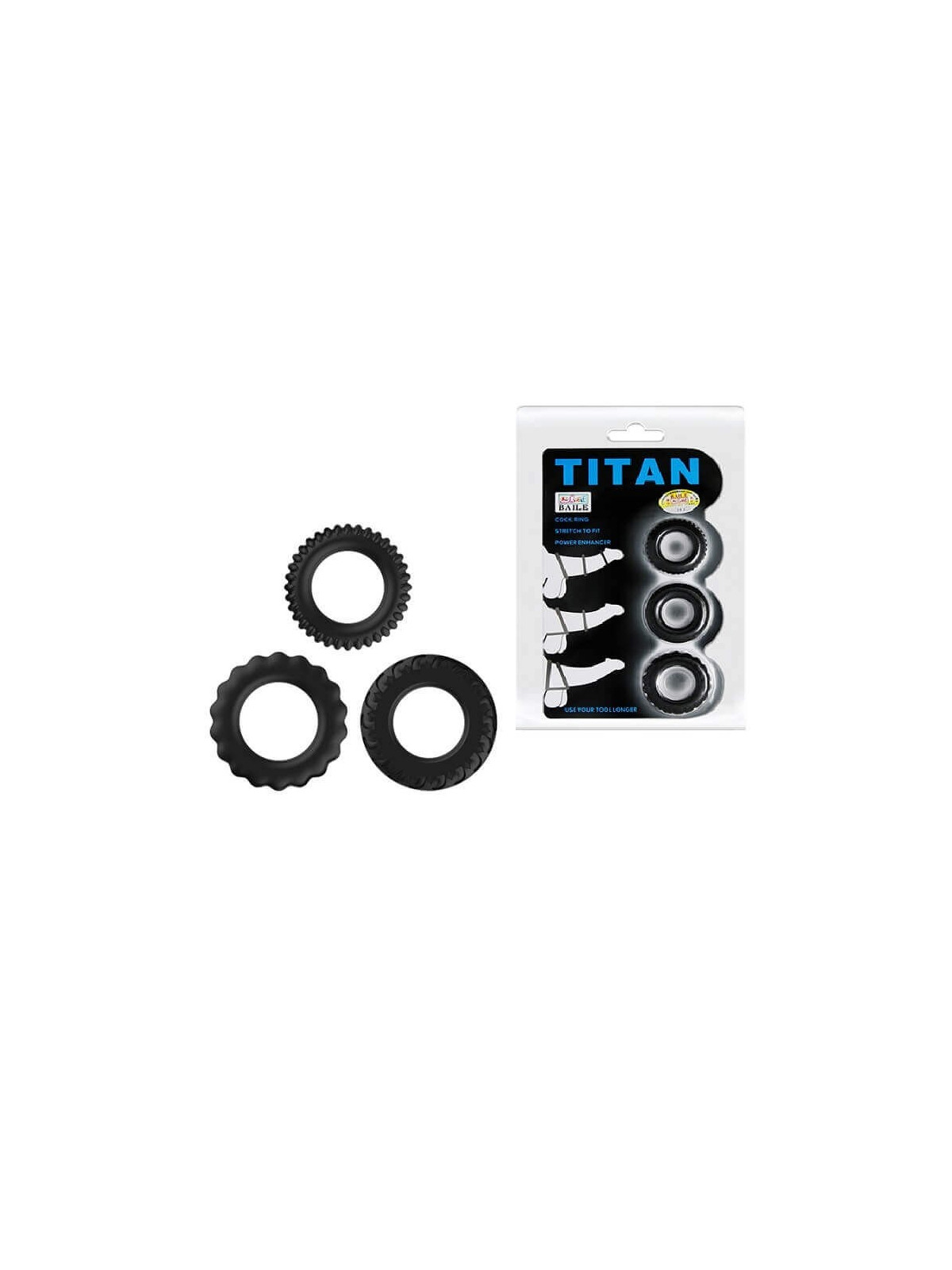 Kit anello Titan Cock Ring blu