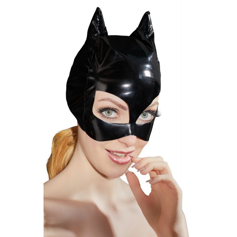 Maschera Gatto in Ecopelle Faux Leather Cat Mask