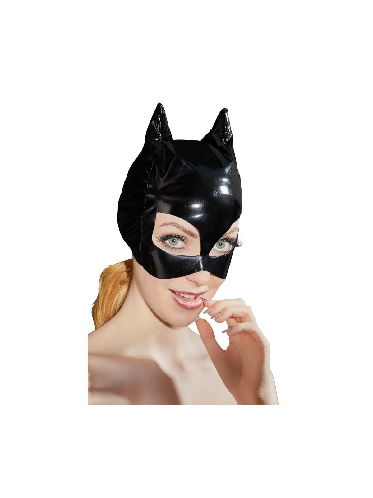 Maschera Gatto in Ecopelle Faux Leather Cat Mask