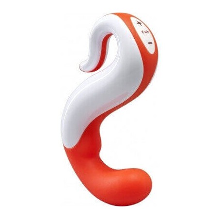 Vibratore Funfactory Ricaricabile Delight Arancione/Bianco 100% Silicone Medicale