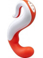 Vibratore Funfactory Ricaricabile Delight Arancione/Bianco 100% Silicone Medicale