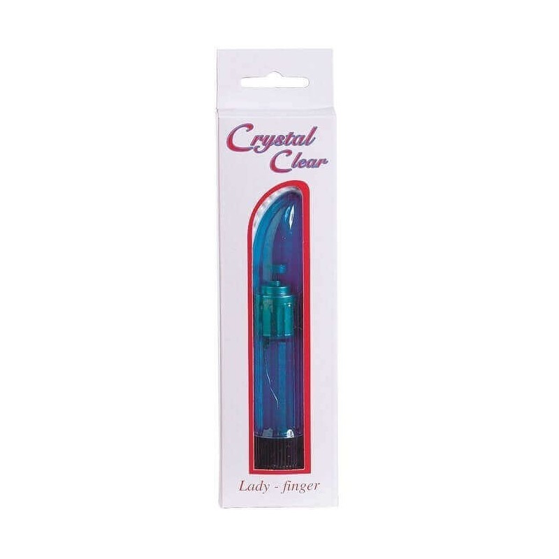 Vibratore Punto G Crystal Clear Blue Ladyfinger Vib.