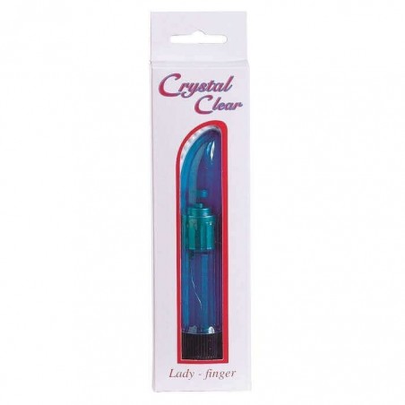 Vibratore Punto G Crystal Clear Blue Ladyfinger Vib.