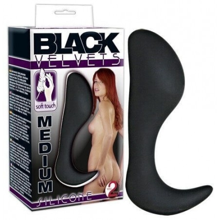 Plug Anale Black Velvet Silicone Butt Plug Medium