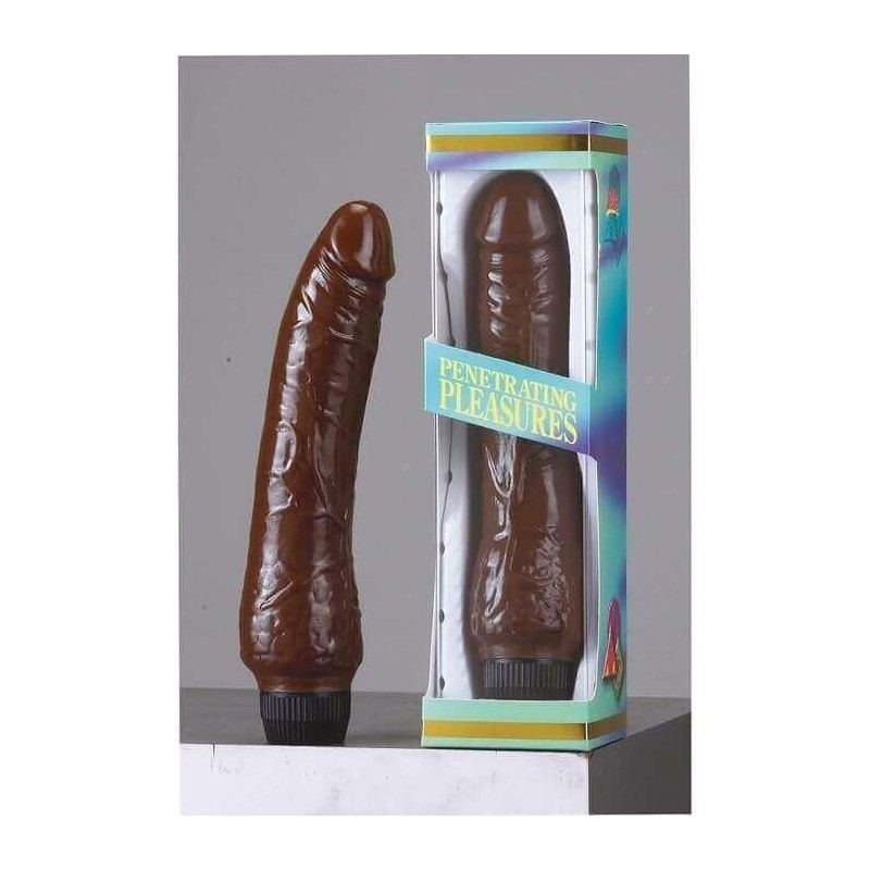 Vibratore Realistico Jelly Vibrator Brown