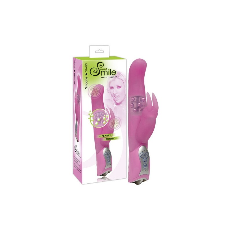 VIBRATORE RABBIT PEARLY BUNNY - SMILE - ROSA