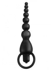 Vibratore Anale VIBRATING SILICONE ANAL BEADS BLACK