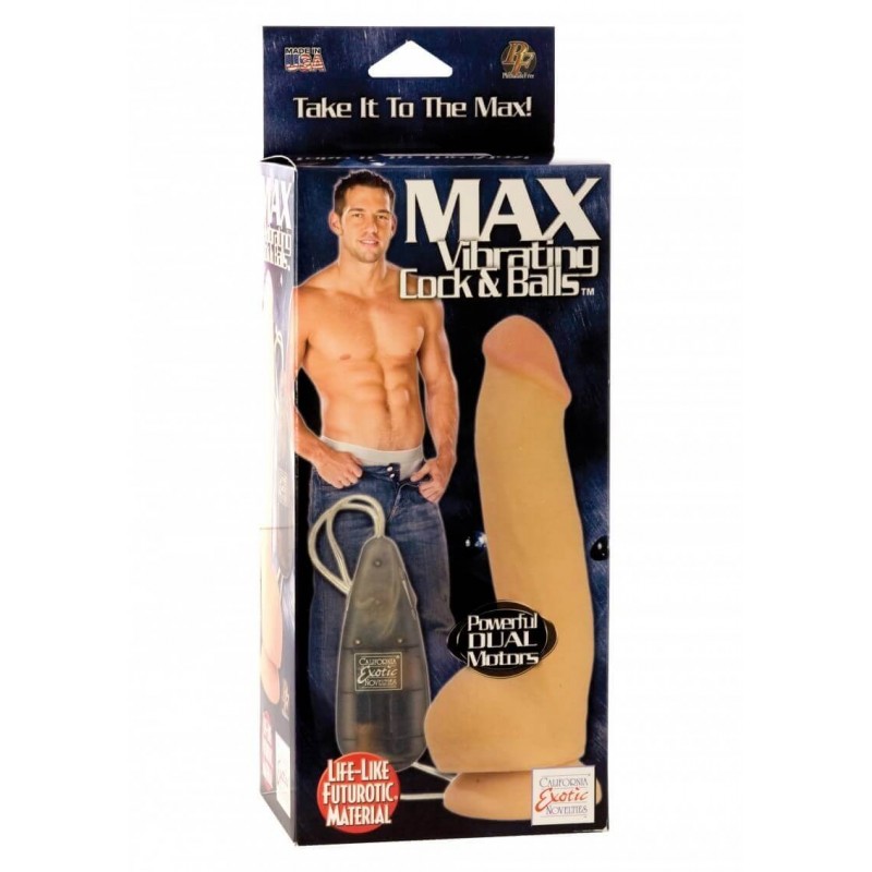 Super Max Vibrating Cock & Balls