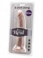 VIBRATORE REALISTICO Get Real COCK 8 INCH W/ BALLS FLESH VIBRATOR