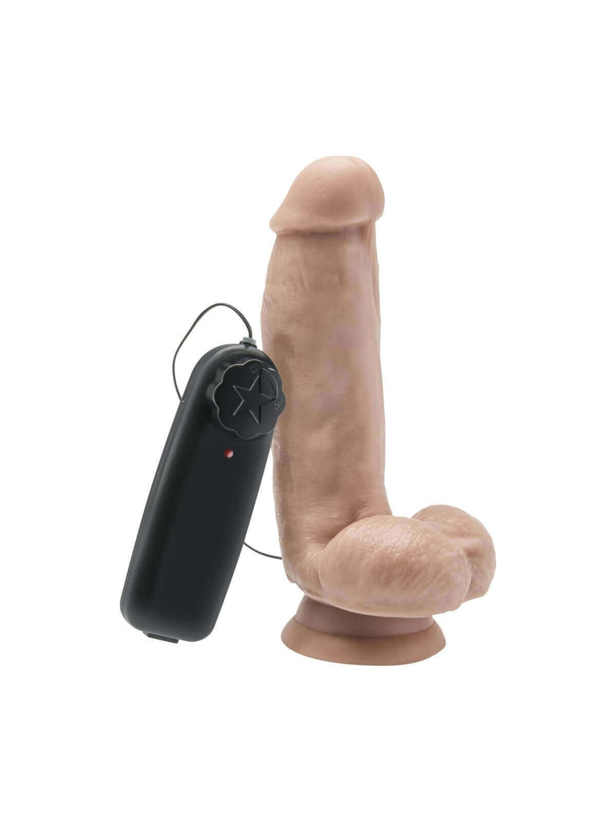 VIBRATORE REALISTICO Get Real COCK 6 INCH W/ BALLS FLESH VIBRATOR