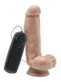 VIBRATORE REALISTICO Get Real COCK 6 INCH W/ BALLS FLESH VIBRATOR