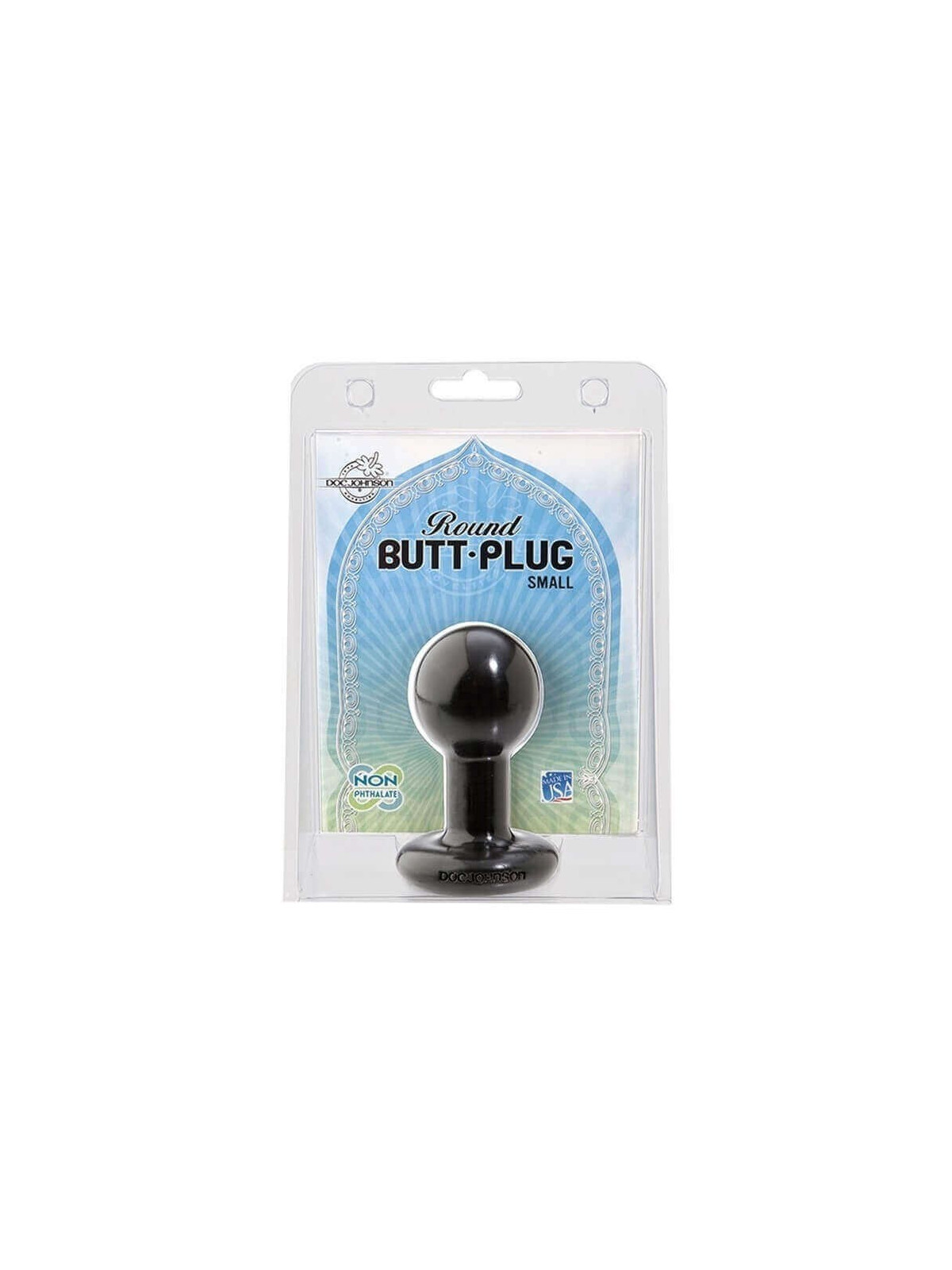 Plung Anale Round Buttplug Small Black