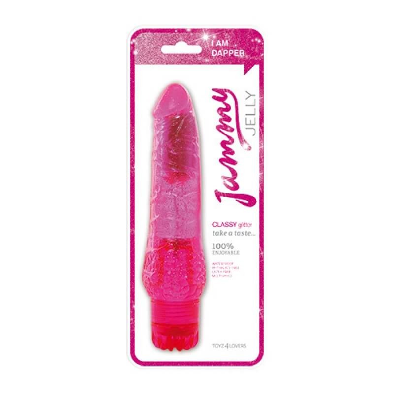 Vibratore Jammy Jelly Classy Glitter Pink