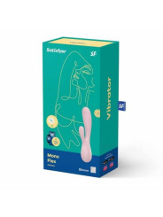 Vibratore Vaginale con Stimolatore Mono Flex mauve incl. Bluetooth and App