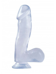 Dildo Jolly Trasparente Buttcock con Ventosa