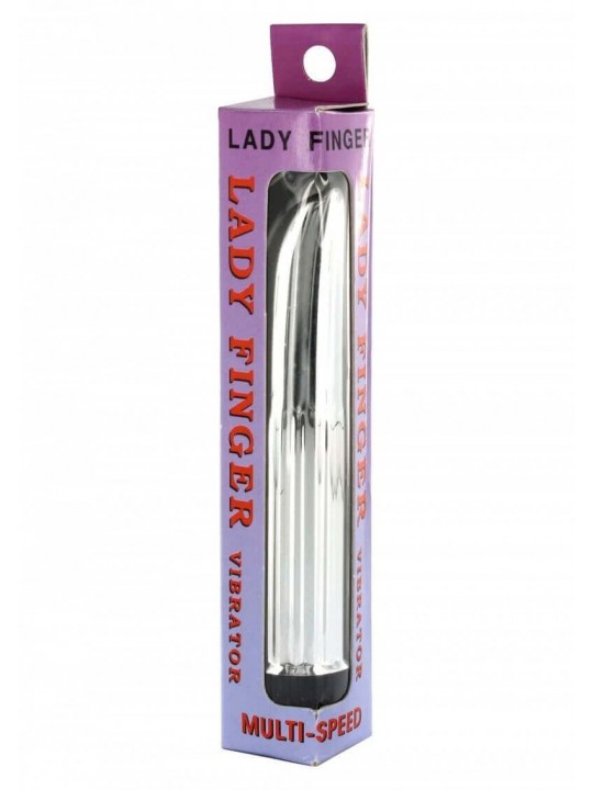 Vibratore Punto G Lady Finger Argento e Oro