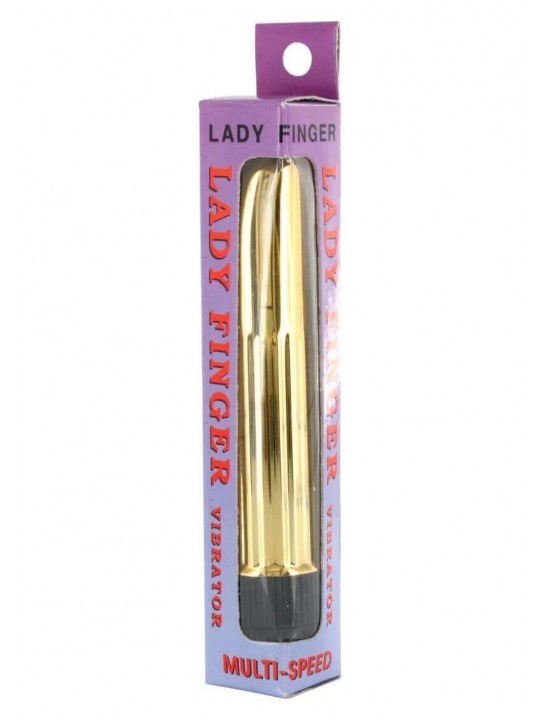 Vibratore Punto G Lady Finger Argento e Oro