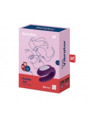 Vibratore Doppio con Applicazione Double Joy Purple