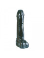 Fallo Maxi Realistico Dritto con Testicoli Super Duper - Nero - 30 cm X 8 cm