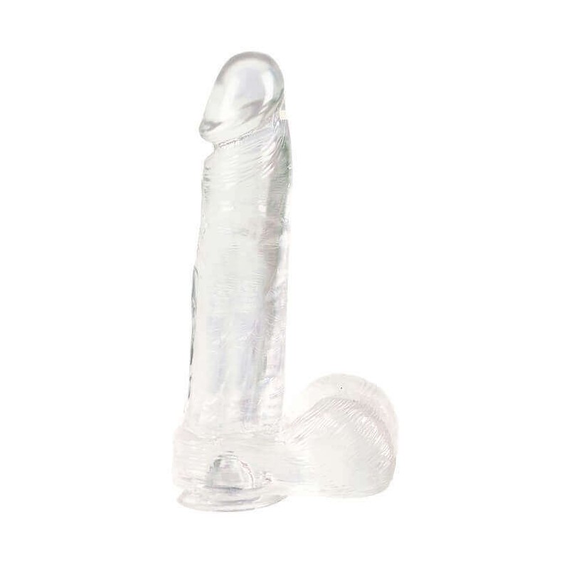 Fallo in Jelly Dong W/Suction Cup Clear 8 Inch