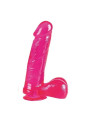 Fallo in Jelly Dong W/Suction Cup Pink 6 Inch